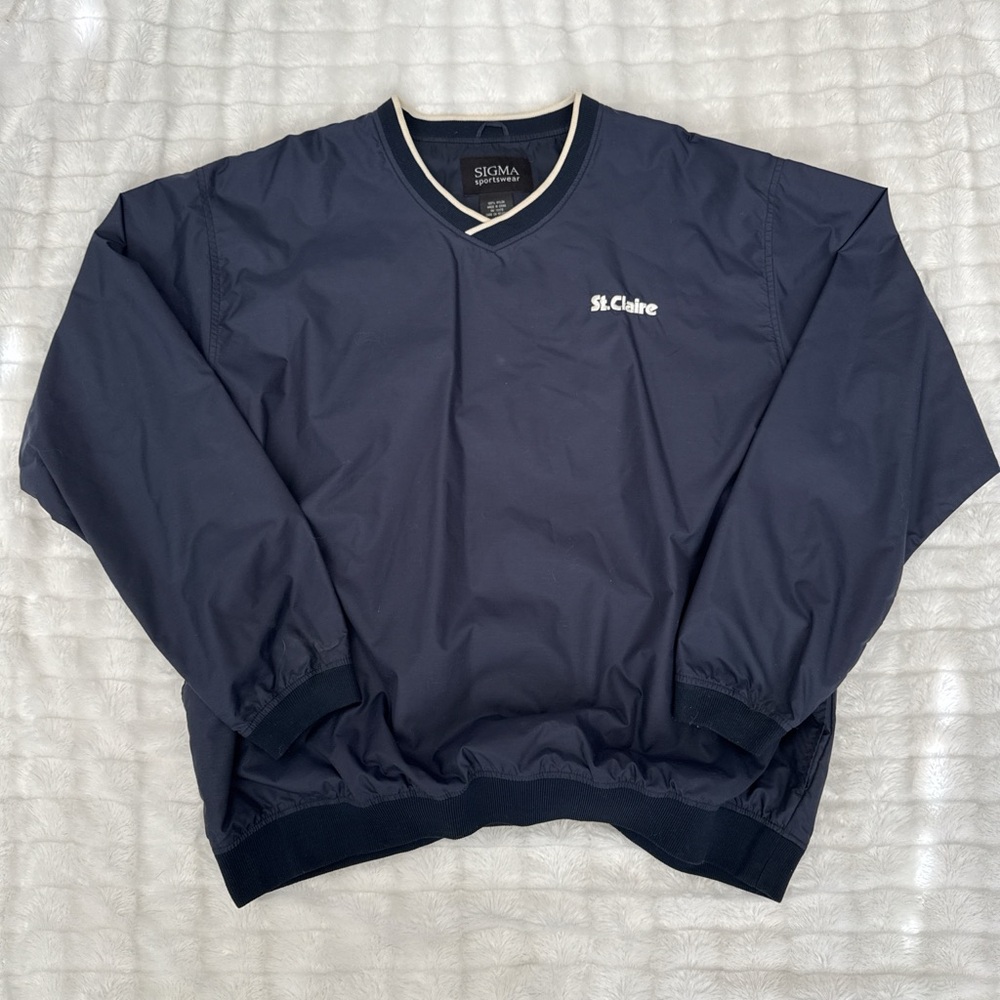 Sigma Beauty Navy and Gold Sportswear Top